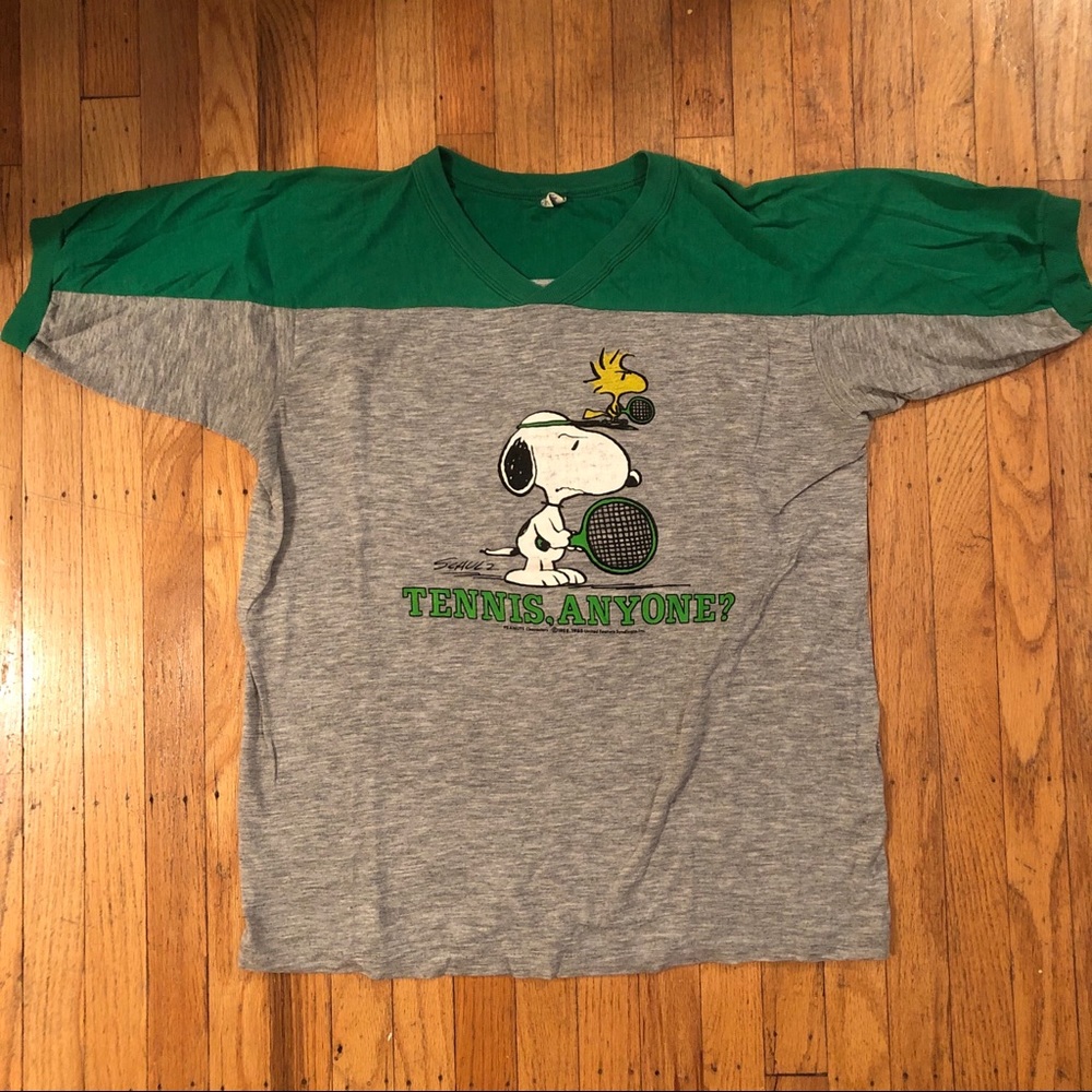 Vintage Snoopy Tennis Anyone? T-Shirt